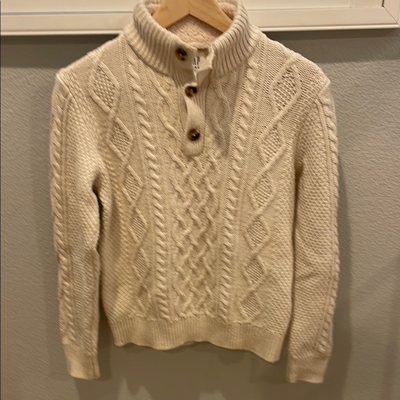 GAP Kids Cream Cable Knit Sweater - Picture 1 of 4
